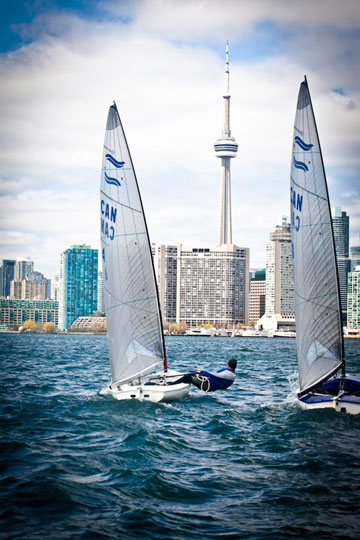 Training for the 2012 Olympics on Toronto Harbour