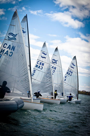 Training for the 2012 Olympics on Toronto Harbour