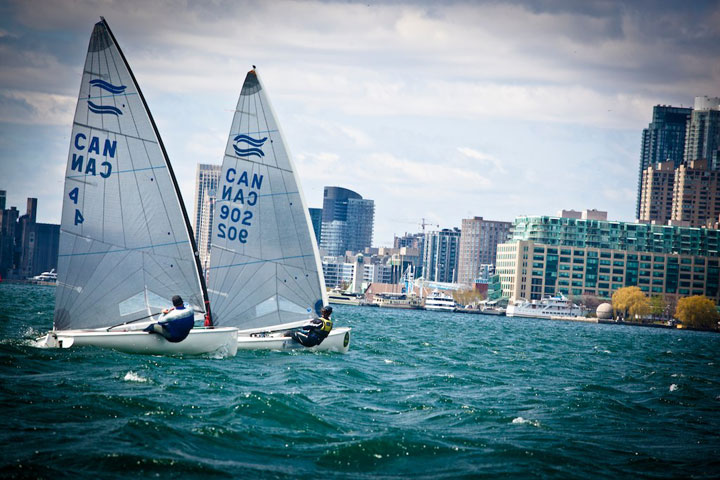 Training for the 2012 Olympics on Toronto Harbour