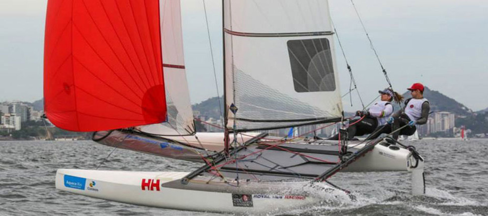 Luke Ramsay and Nikola Girke Riding the Foil