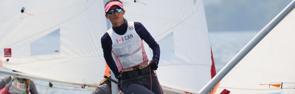 Competing a roll tack at Sail Central 2025