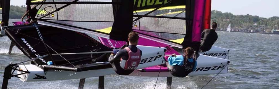 beating to windward on foils