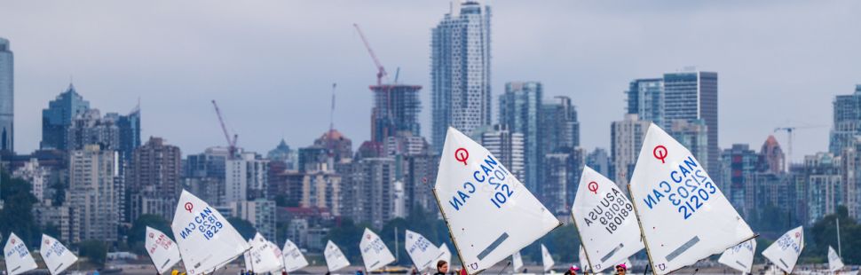 Opti Race with Vancouver in the back ground