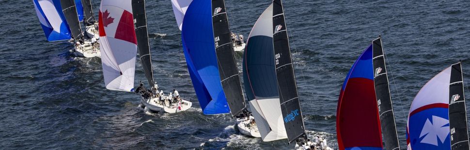 Racing at Safe Harbor Regatta 