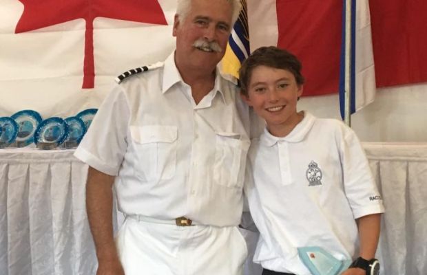 Prize giving at the 2017 Opti Canadians in Halifax Jean-René Kiekens Arana
