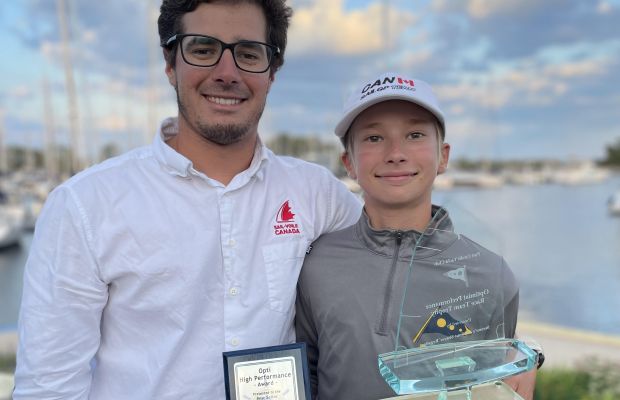 2022 PCYC Best Opti Sailor Award with Head Coach Fede