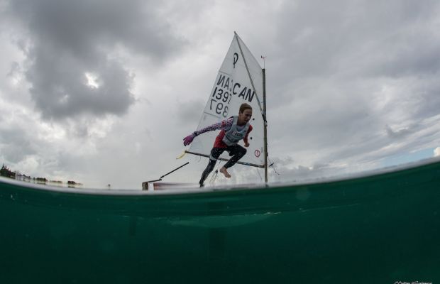 Jumping in the ocean