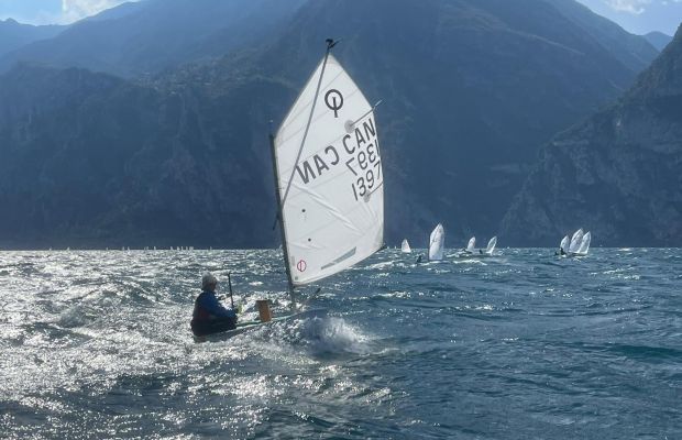 Training in Lake Garda, Italy April 2023 Training in Lake Garda, Italy with mountains in the background