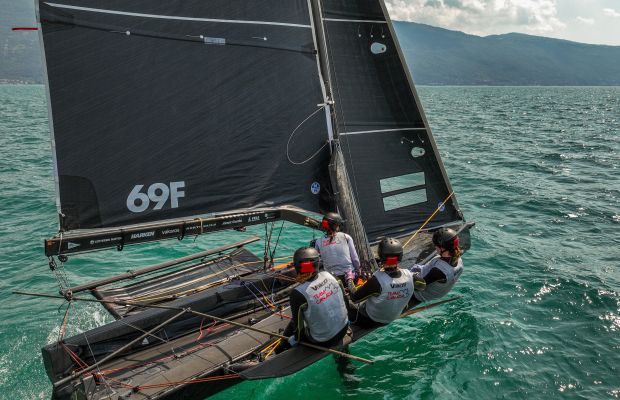 69F Helm in Lake Garda, Italy with Team Canada America's Cup