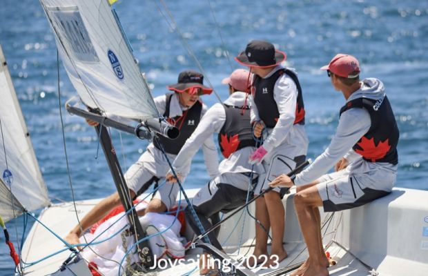 Team of Will Mauchan, Jack Porter, Richard Rychlik Jr, and Alec Coleman for Governors Cup 2023 taking the lead
