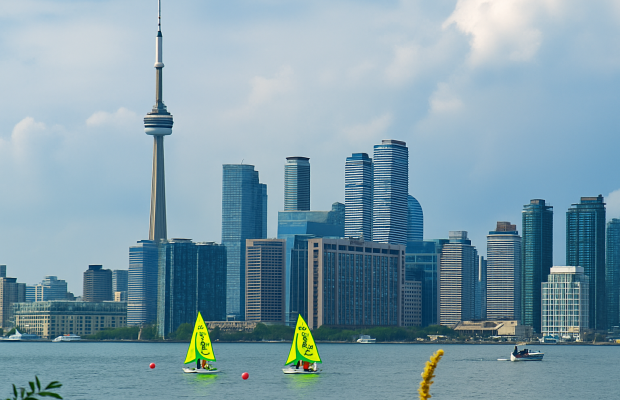 CN Tower in distance