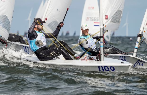 ILCA Worlds 2023, me and Olympic Gold Medalist