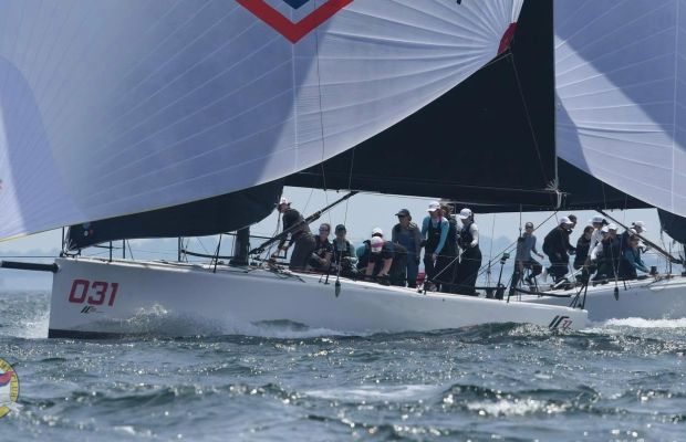 Racing in the IC37 in Newport
